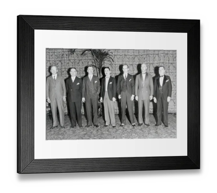 Framed Print : Men Modeling Suits Framed Print : Men Modeling Suits