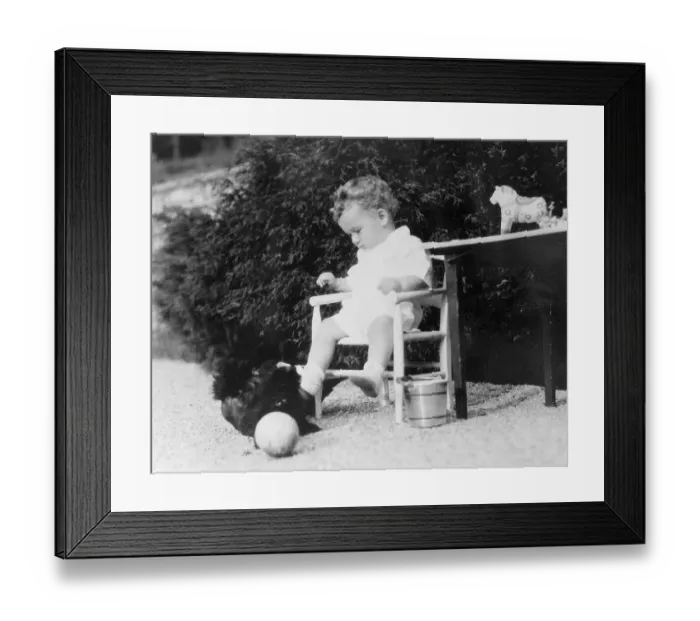 Framed Print : Charles Lindbergh, Jr Playing with Toys Framed Print : Charles Lindbergh, Jr Playing with Toys