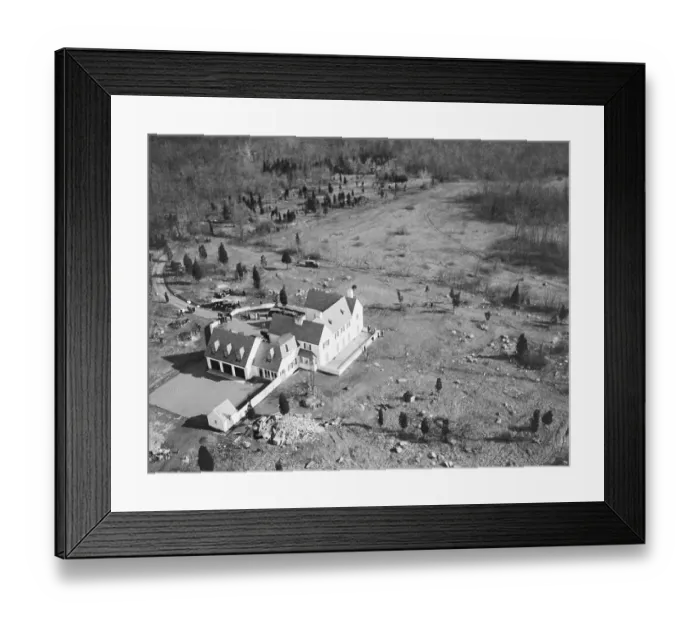 Framed Print : Aerial View of Lindbergh Home Framed Print : Aerial View of Lindbergh Home