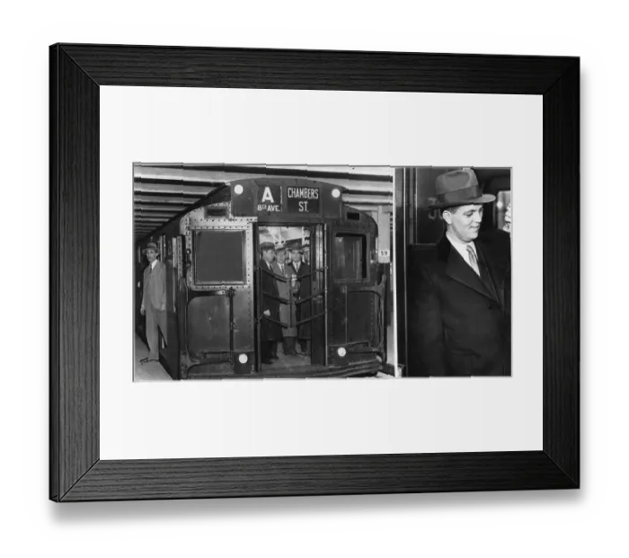 Framed Print : Subway Grand Opening - First Ride Framed Print : Subway Grand Opening - First Ride