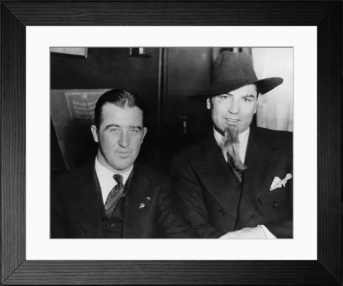 Framed Print : Jack Dempsey and Governor Chandler