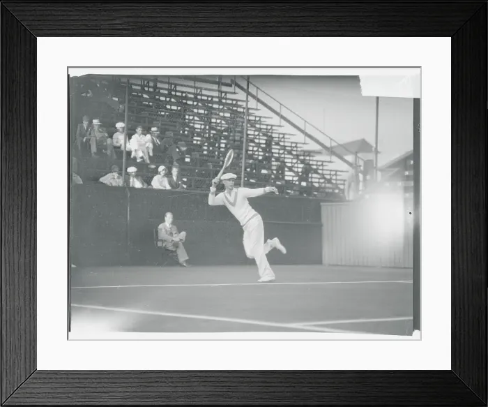 Framed Print : H. Ellsworth Vines in Tennis Action Framed Print : H. Ellsworth Vines in Tennis Action