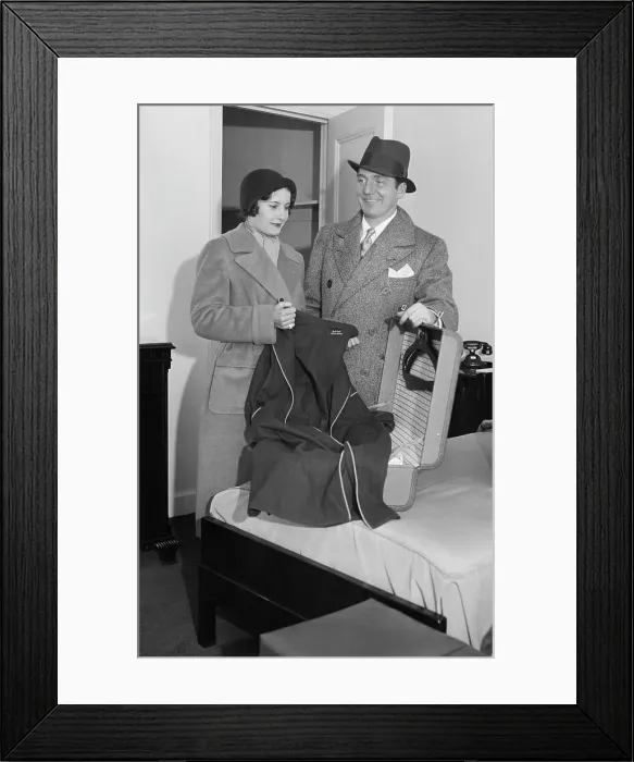 Framed Print : Barbara Stanwyck with Husband Frank Fay Framed Print : Barbara Stanwyck with Husband Frank Fay