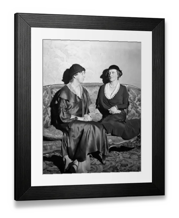 Framed Print : Eleanor Roosevelt Conversing with Lady Astor Framed Print : Eleanor Roosevelt Conversing with Lady Astor