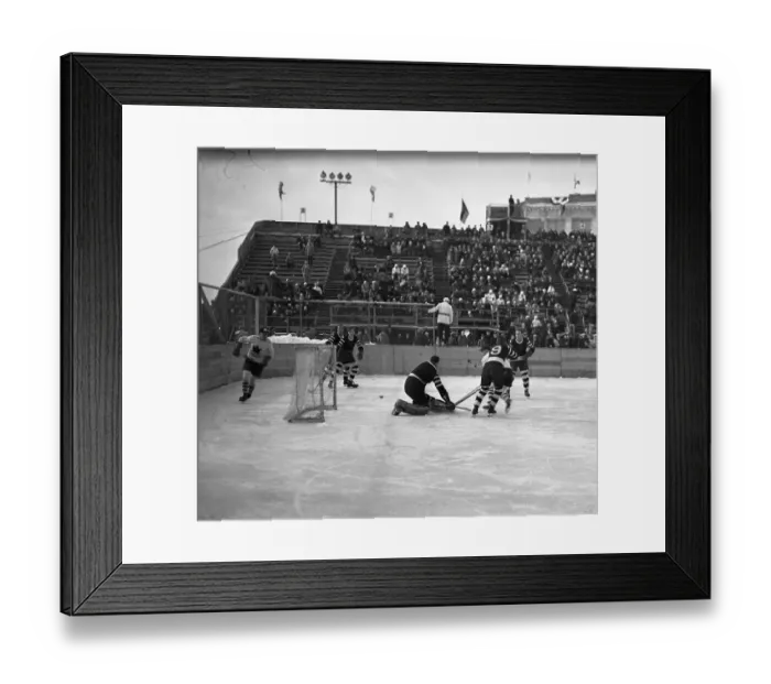 Framed Print : Olympic Hockey Match - Canada vs. Germany Framed Print : Olympic Hockey Match - Canada vs. Germany