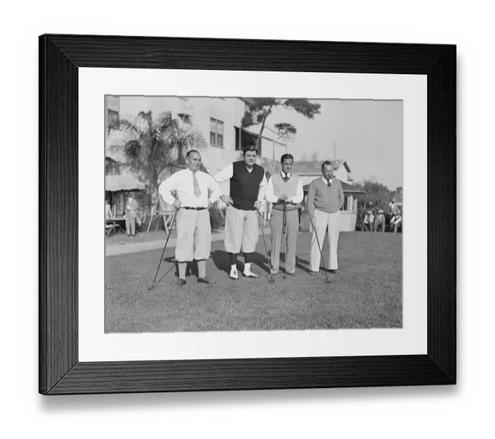 Framed Print : Babe Ruth Golfing in St. Petersburg Framed Print : Babe Ruth Golfing in St. Petersburg