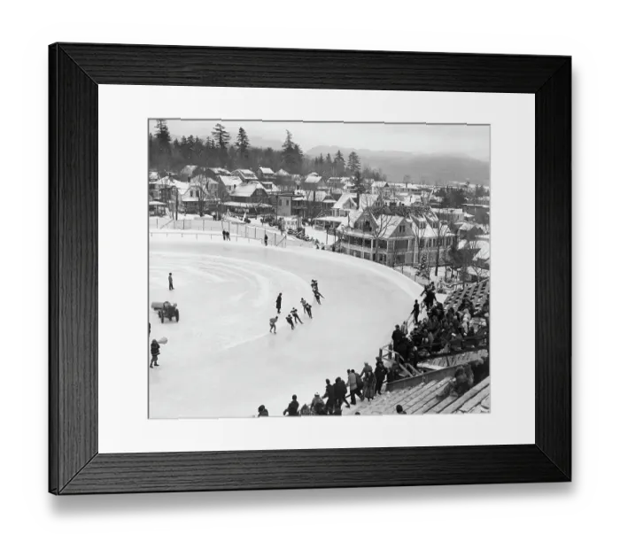 Framed Print : Speed Skaters Going Through Corner on Track Framed Print : Speed Skaters Going Through Corner on Track