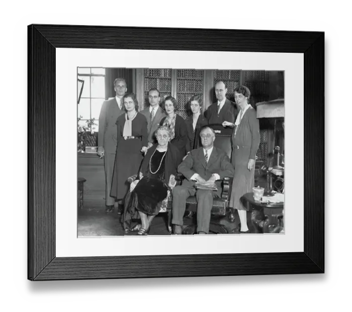 Framed Print : Franklin Roosevelt and Family Framed Print : Franklin Roosevelt and Family