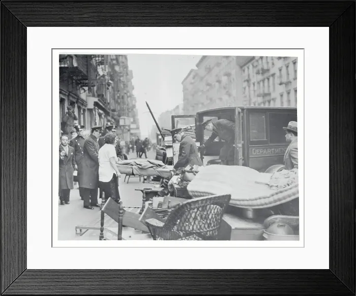 Framed Print : Rioter Carried on Stretcher into Ambulance Framed Print : Rioter Carried on Stretcher into Ambulance