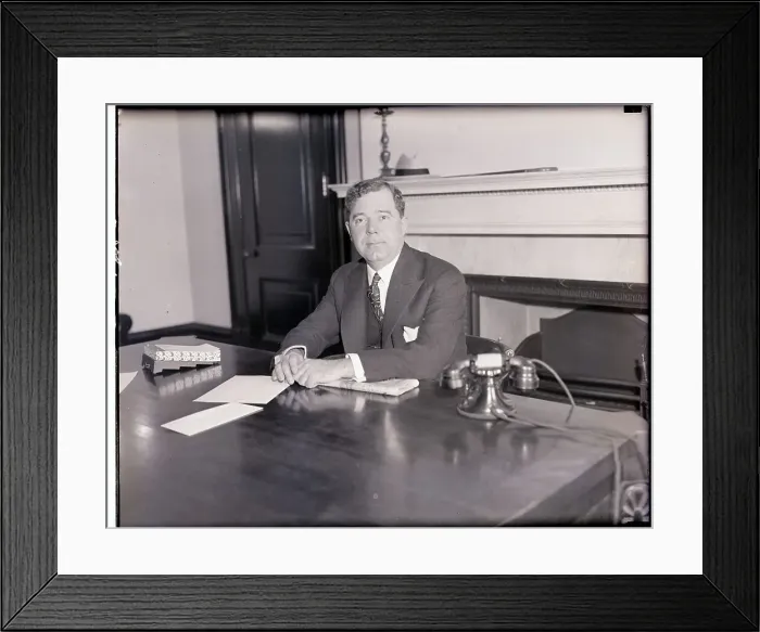Framed Print : Huey Long Sitting at Desk in Senate Framed Print : Huey Long Sitting at Desk in Senate