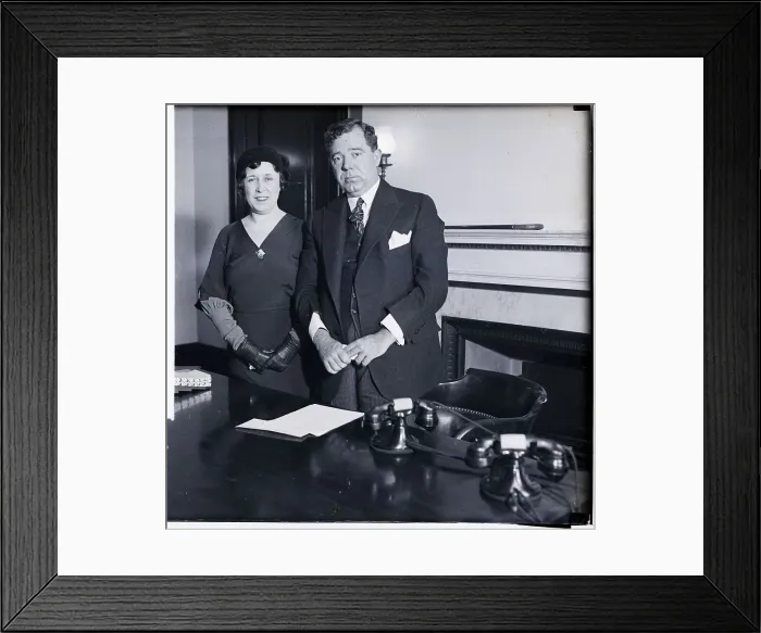 Framed Print : Huey P. Long Standing with His Wife Framed Print : Huey P. Long Standing with His Wife