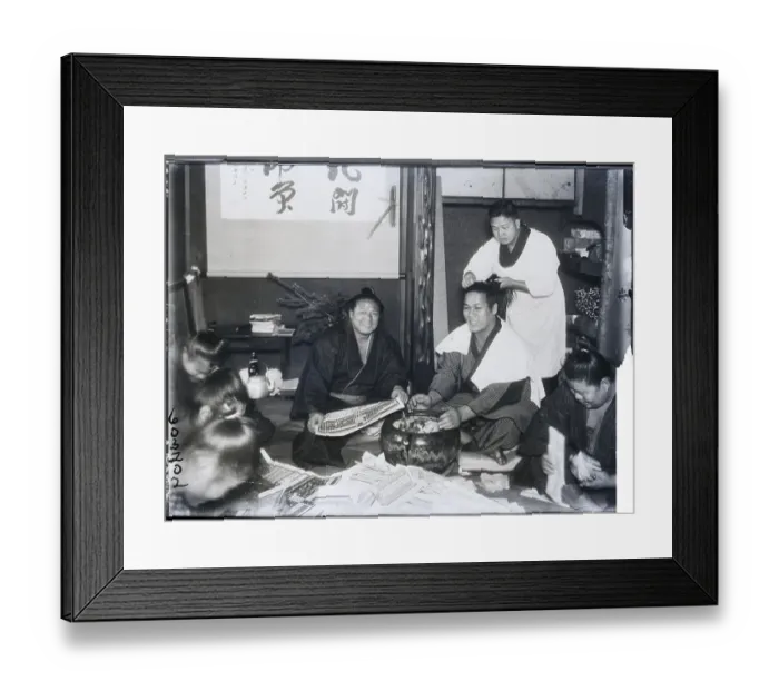 Framed Print : Champion Wrestler Having His Hair Combed Framed Print : Champion Wrestler Having His Hair Combed