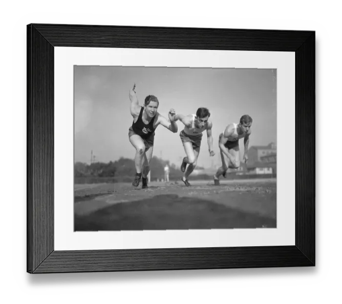 Framed Print : Sprinters Train for Olympics on Coast Framed Print : Sprinters Train for Olympics on Coast