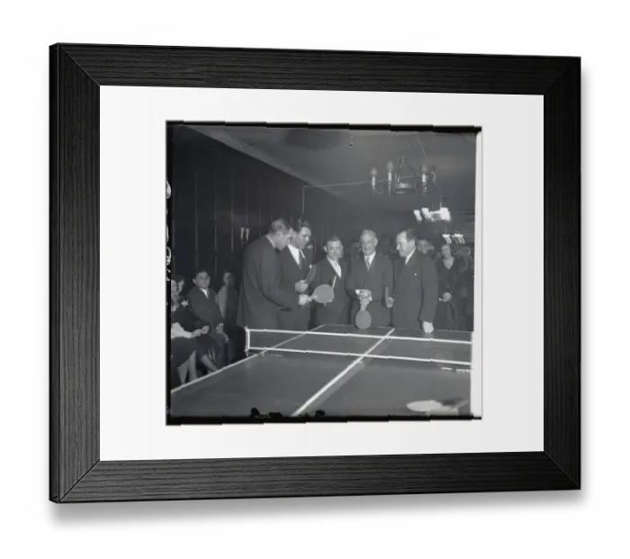 Framed Print : Bill Tilden and Others at Ping Pong Tournament Framed Print : Bill Tilden and Others at Ping Pong Tournament