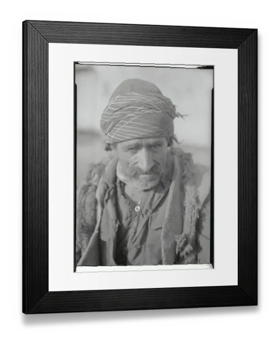 Framed Print : Portrait of a Kurtish Man Framed Print : Portrait of a Kurtish Man