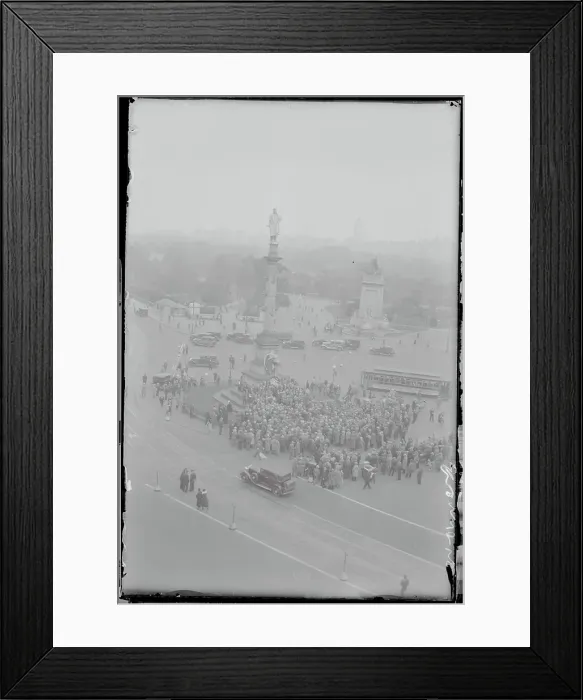 Framed Print : John P. O'Brien Speaking During Memorial Exercises Framed Print : John P. O'Brien Speaking During Memorial Exercises