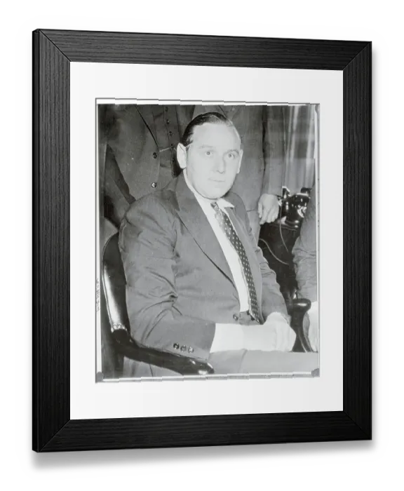 Framed Print : Portrait of Harry Fleischer Framed Print : Portrait of Harry Fleischer