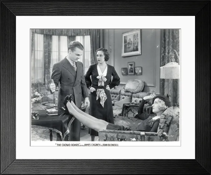 Framed Print : James Cagney in The Crowd Roars Framed Print : James Cagney in The Crowd Roars