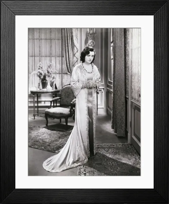 Framed Print : Actress Pola Negri Wearing Negligee Framed Print : Actress Pola Negri Wearing Negligee