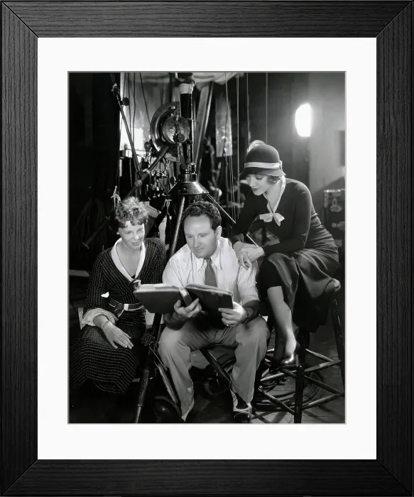 Framed Print : People Studying Film Script Framed Print : People Studying Film Script