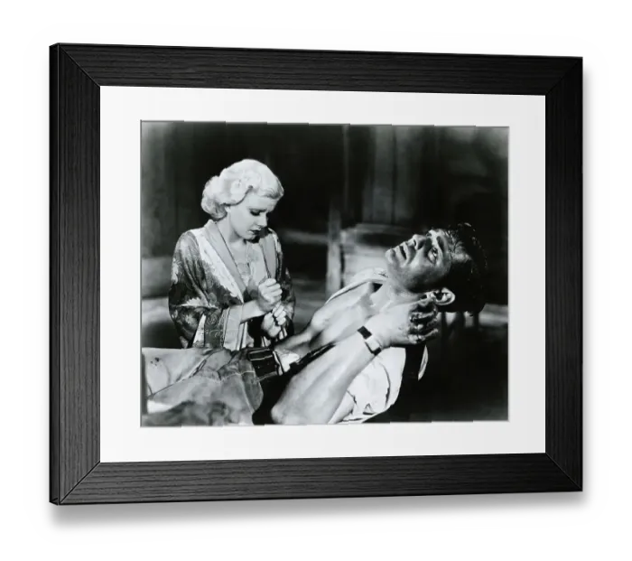 Framed Print : Jean Harlow and Clark Gable in Red Dust Framed Print : Jean Harlow and Clark Gable in Red Dust