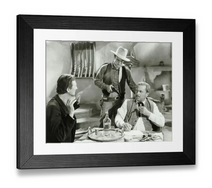 Framed Print : John Wayne in Scene from The Big Stampede Framed Print : John Wayne in Scene from The Big Stampede