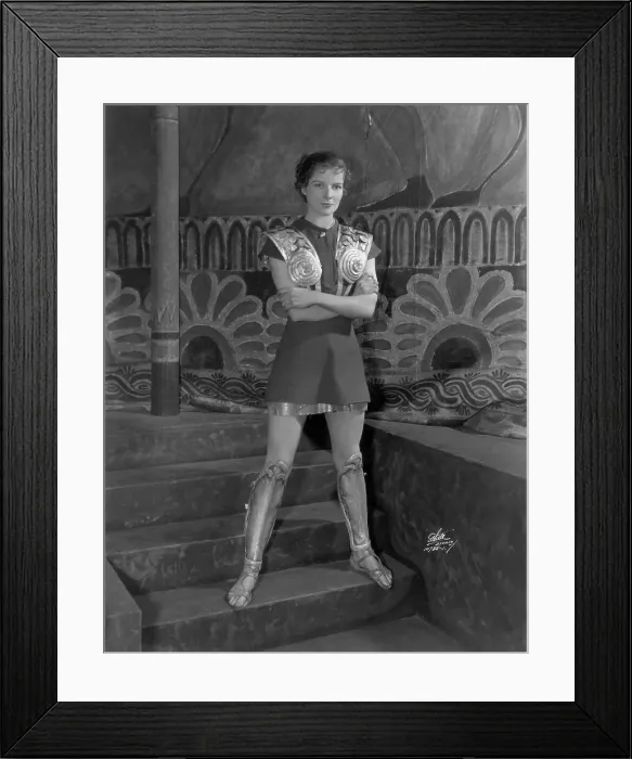 Framed Print : Katharine Hepburn in Warrior Costume Framed Print : Katharine Hepburn in Warrior Costume