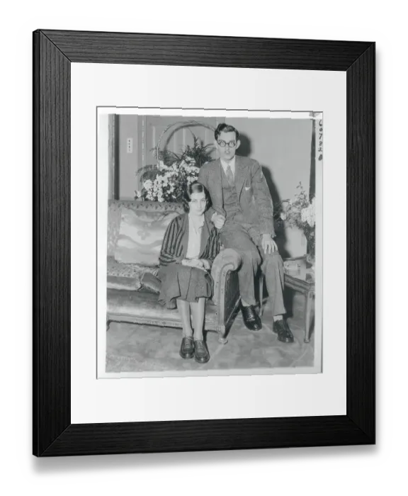 Framed Print : Sweden's Prince Lennart and Bride Framed Print : Sweden's Prince Lennart and Bride