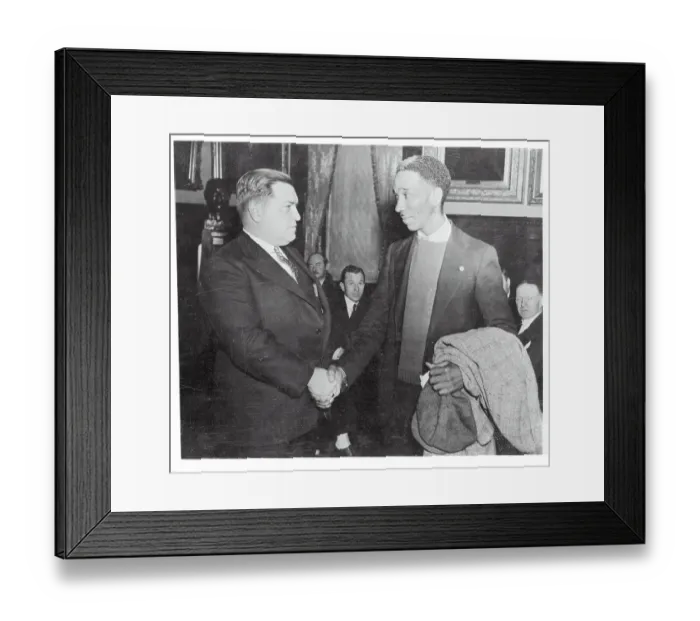 Framed Print : William Allen Receiving Handshake Framed Print : William Allen Receiving Handshake