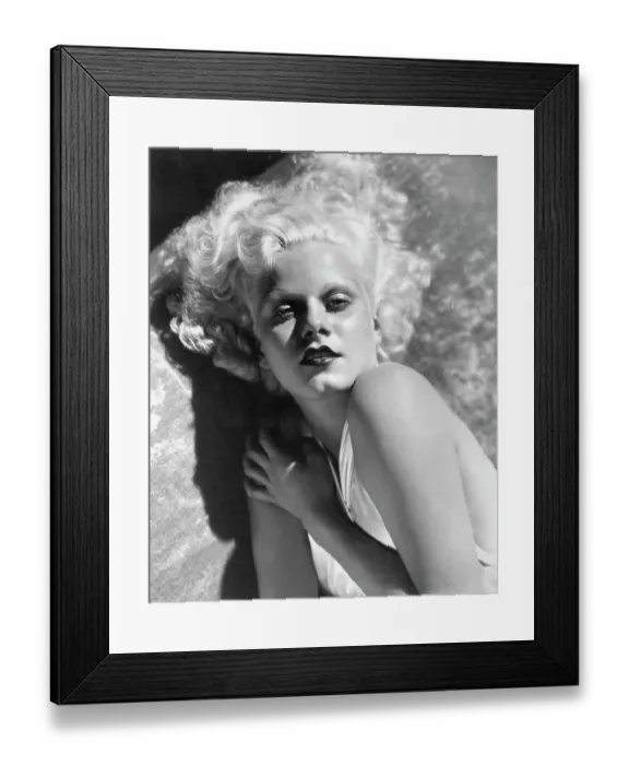 Framed Print : Actress Jean Harlow in Seductive Pose Framed Print : Actress Jean Harlow in Seductive Pose