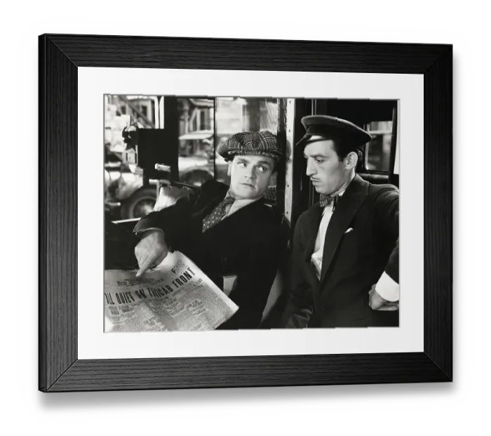Framed Print : James Cagney in Taxi Framed Print : James Cagney in Taxi