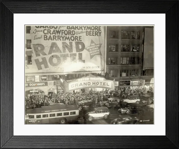 Framed Print : Opening Night of Movie Grand Hotel Framed Print : Opening Night of Movie Grand Hotel