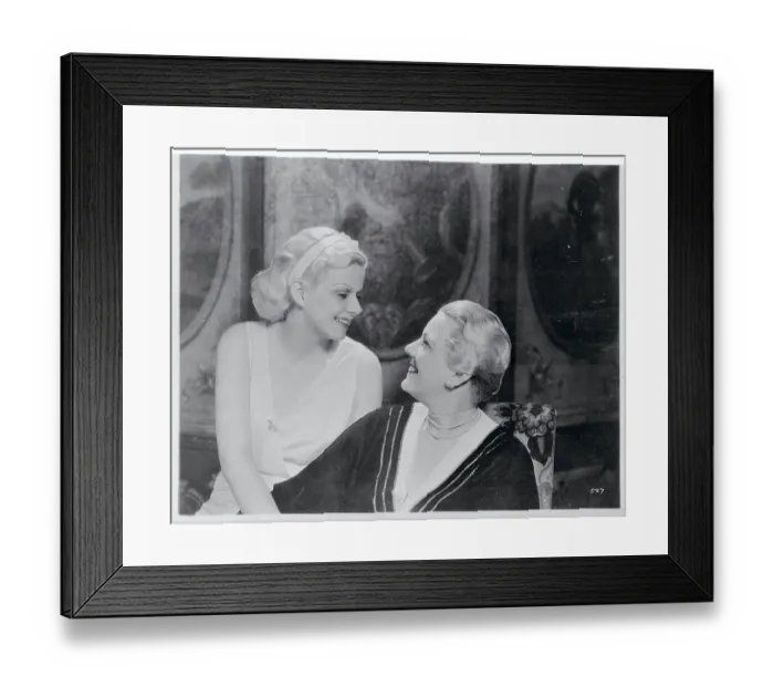 Framed Print : Jean Harlow Gazing at Her Mother Framed Print : Jean Harlow Gazing at Her Mother