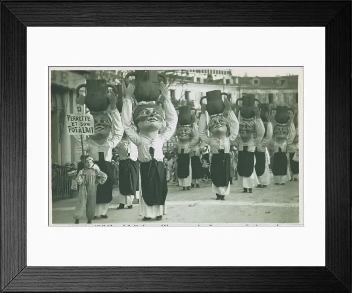Framed Print : Carnival Participants Wearing Milkmaid Costumes Framed Print : Carnival Participants Wearing Milkmaid Costumes