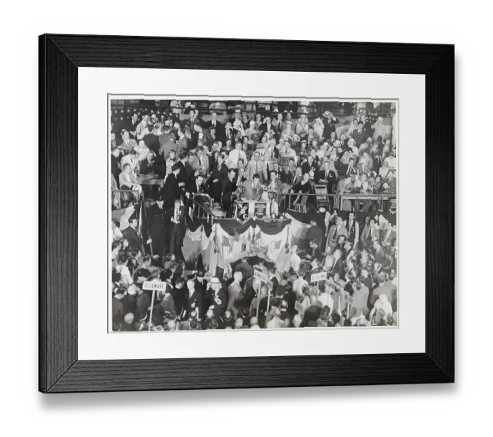 Framed Print : Gene Tunney at Convention Framed Print : Gene Tunney at Convention