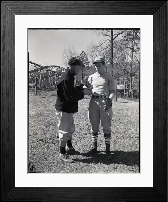 Framed Print : Kid Ebberfield Instructs Player Framed Print : Kid Ebberfield Instructs Player