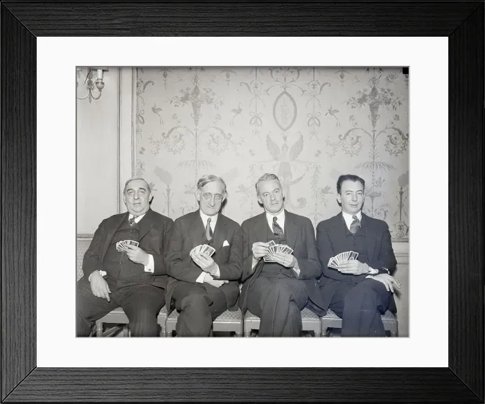 Framed Print : Bridge Players Framed Print : Bridge Players