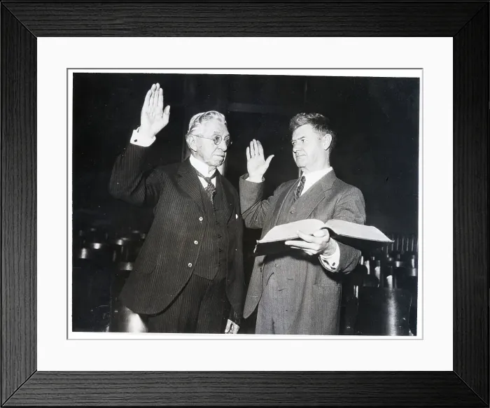 Framed Print : Jacob S. Coxey Being Sworn In Framed Print : Jacob S. Coxey Being Sworn In