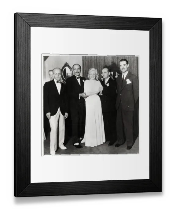 Framed Print : Jean Harlow Wedding To Paul Bern Framed Print : Jean Harlow Wedding To Paul Bern
