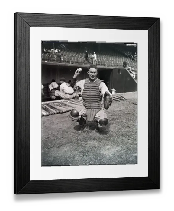 Framed Print : Gabby Hartnett In Action Kneeling Throwi Framed Print : Gabby Hartnett In Action Kneeling Throwi