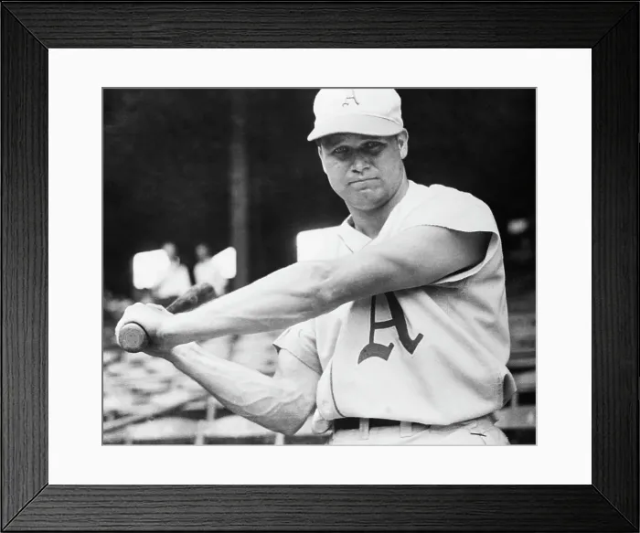 Framed Print : Jimmie Foxx Swinging Baseball Bat Framed Print : Jimmie Foxx Swinging Baseball Bat