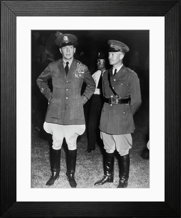 Framed Print : Douglas MacArthur and Dwight Eisenhower in Military Uniforms Framed Print : Douglas MacArthur and Dwight Eisenhower in Military Uniforms
