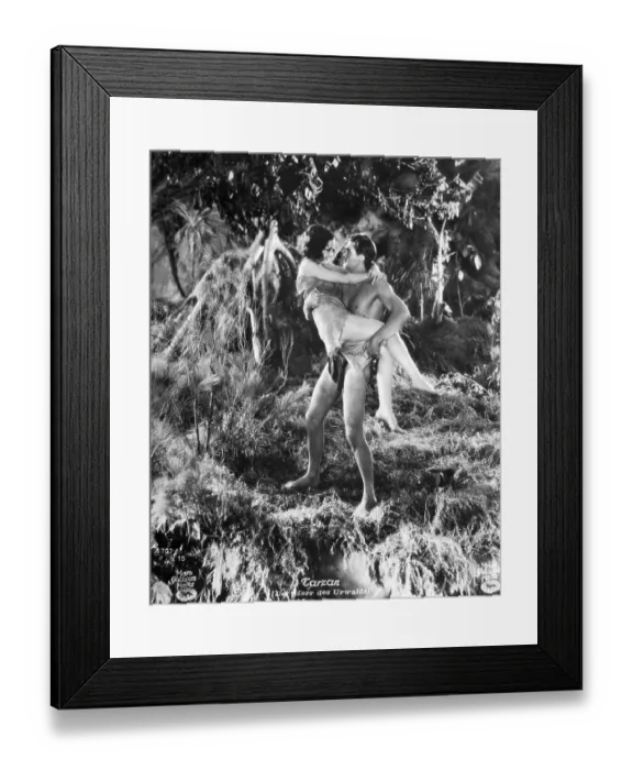 Framed Print : Tarzan and Jane in Tarzan the Ape Man Framed Print : Tarzan and Jane in Tarzan the Ape Man