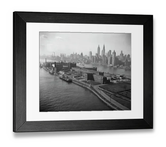 Framed Print : Blackwell's Prison on Welfare Island in New York Framed Print : Blackwell's Prison on Welfare Island in New York