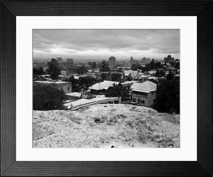 Framed Print : Hollywood After Snow Storm Framed Print : Hollywood After Snow Storm