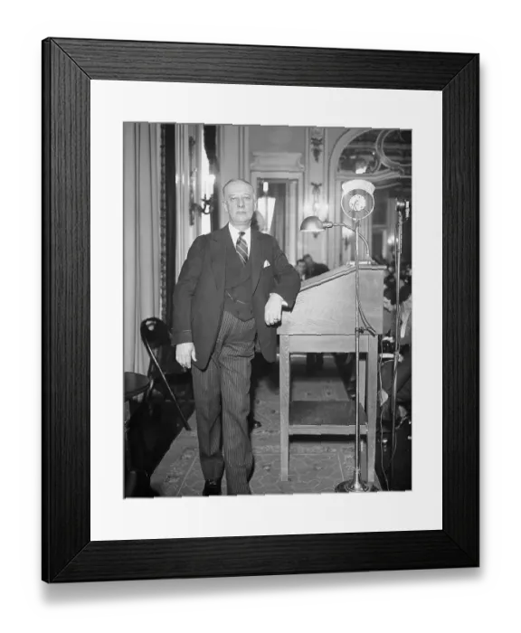 Framed Print : Governor Alfred E. Smith Standing Alone