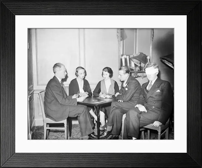 Framed Print : William McKenny Playing Blindfolded Framed Print : William McKenny Playing Blindfolded