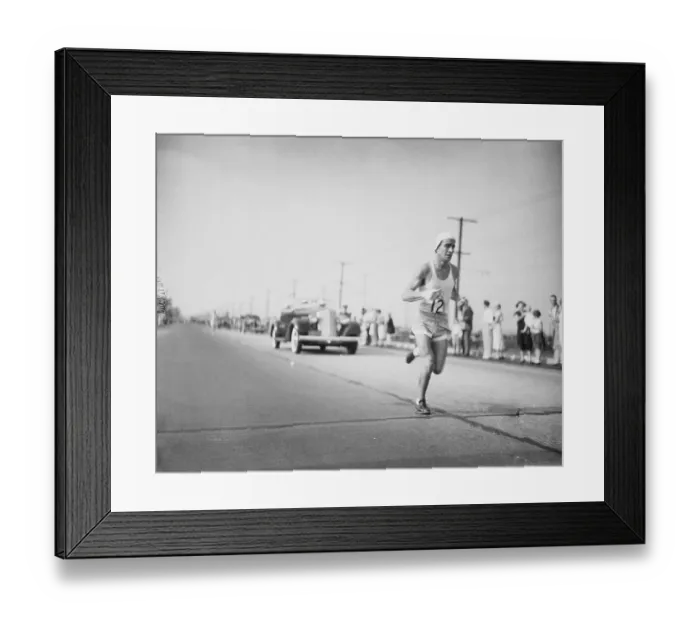 Framed Print : Juan Zabala Running a Marathon Framed Print : Juan Zabala Running a Marathon