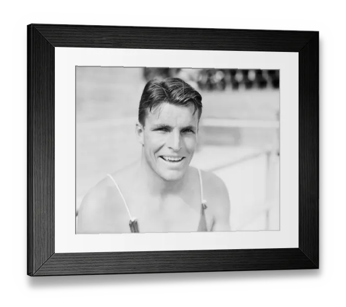 Framed Print : Swimmer Buster Crabbe Framed Print : Swimmer Buster Crabbe
