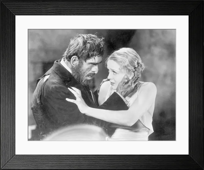 Framed Print : Boris Karloff Menacing Gloria Stuart in The Old Dark House Framed Print : Boris Karloff Menacing Gloria Stuart in The Old Dark House